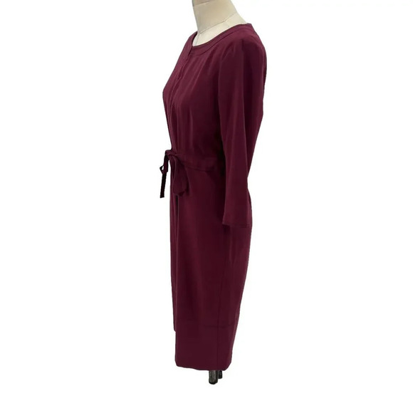 Boden Addie Burgundy Tie Waist Dress Size US 6R - Picture 7 of 13